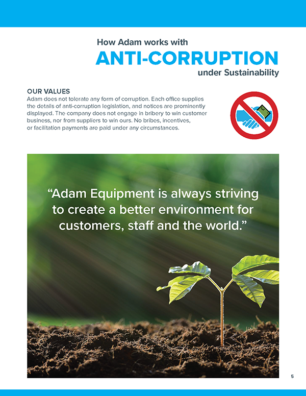 How Adam works with anti-corruption